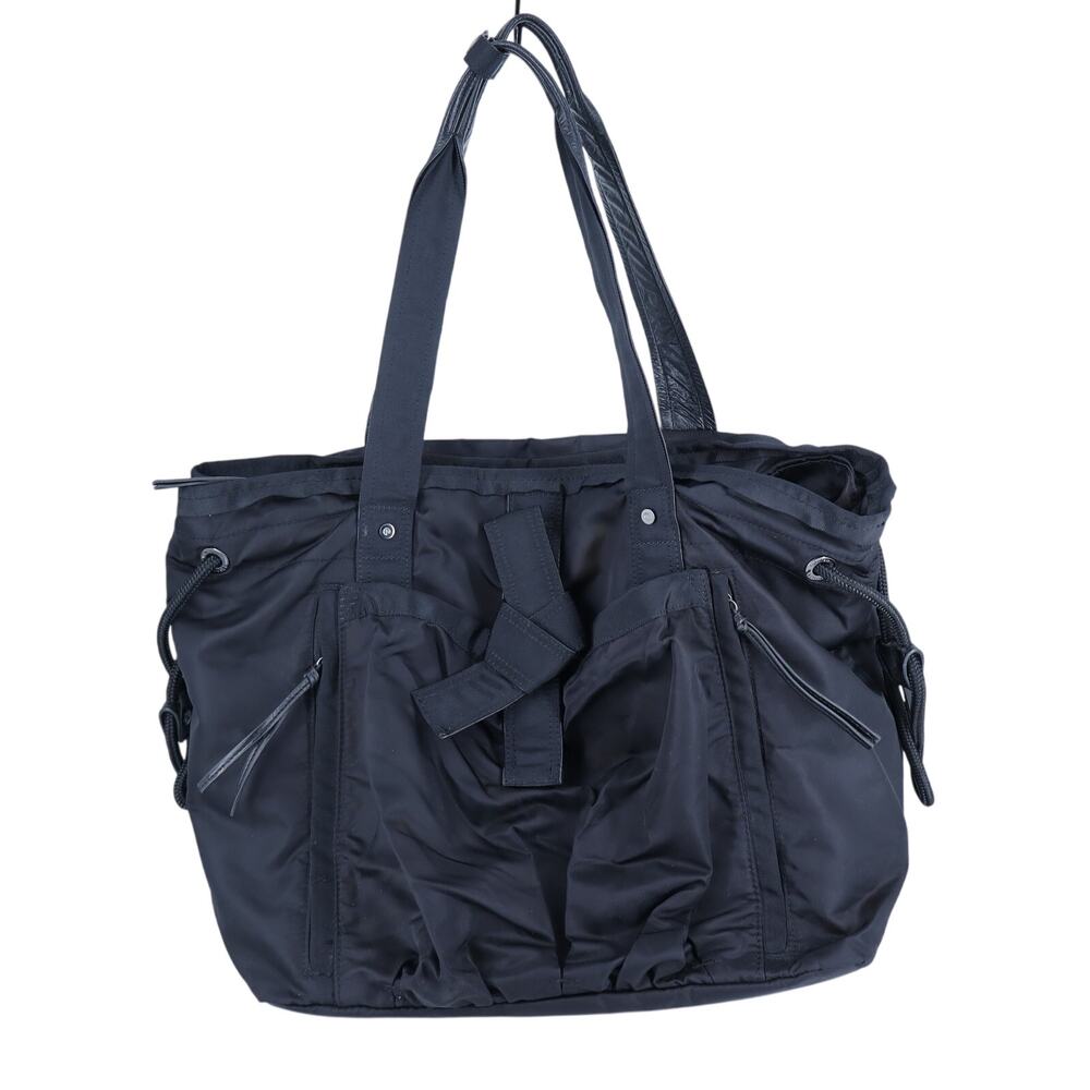 Lululemon Om Tote Black 3-Section Nylon Gym Bag Lightweight Water Resistant
